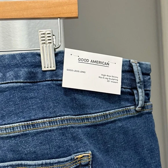 NEW Good American Good Legs LONG Inseam Jeans Skinny Dark Wash Plus Size 30 - Picture 9 of 16